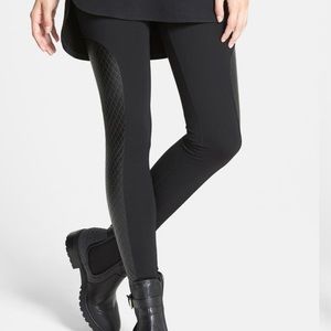 Nordstrom quilted panel Ponte Leggings